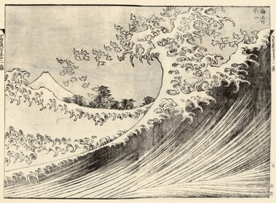 La grande onda dai 100 vedute del Fuji, 2° volume da Katsushika Hokusai